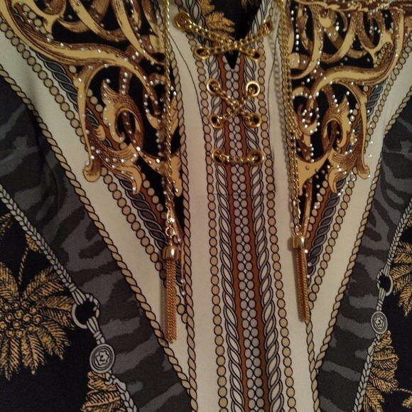 Elegant JM Collection Cold Shoulder Dress - Picture 4 of 10